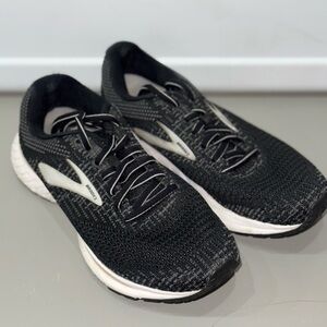 Brooks Black and White Athletic Shoes